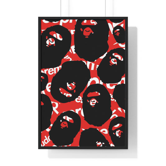 SUPREME BAPE WITH FRAME